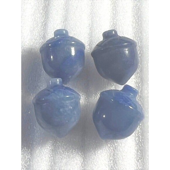 Mini Acorn Carvings - Your Choice - Blue Aventurine -Gold Sandstone - Picture 2 of 5